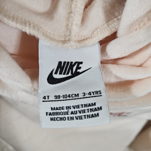 Nike Kids Cream Hoodie 4T super soft girls - Picture 3 of 4
